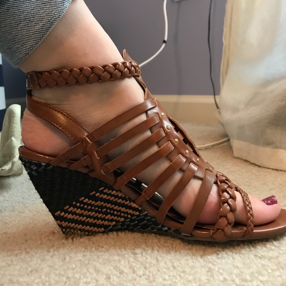 Summertime boho wedges